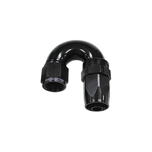 AeroFlow One-Piece Full Flow Swivel 180 Hose End -8AN - AF159-08BLK