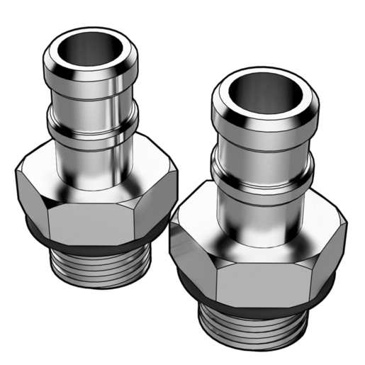 SAAS Catch Tank Hose Fitting 10mm 3/8 (Pair) - HF1003