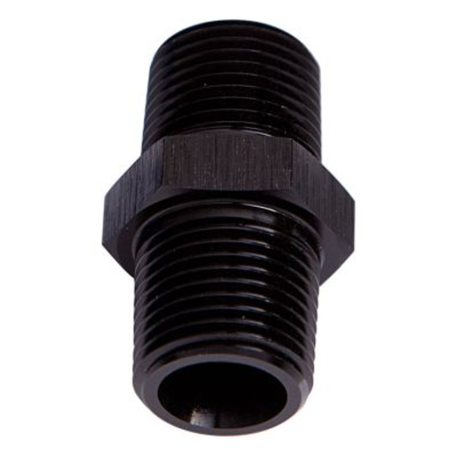 Aeroflow NPT Male Coupler 1/4" Black Finish - AF911-04BLK