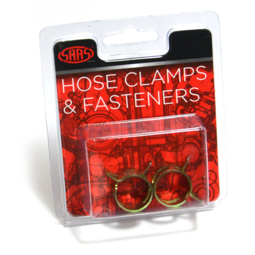 SAAS Hose Clamps Spring Size 14 To Suit 14mm (9/16inch) Hose Pk of 2 - SHC14