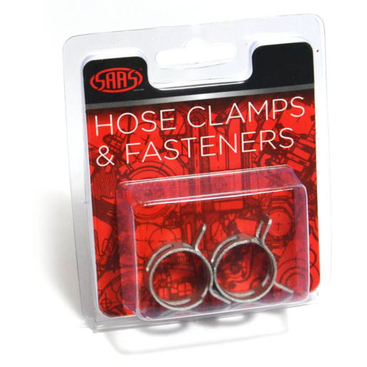 SAAS Hose Clamps Spring Size 16 These To Suit 16mm (5/8inch) Hose 2pk - SHC16