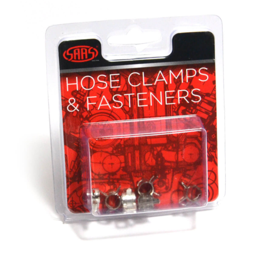 SAAS Hose Clamps Spring Size 4 To Suit 4mm (5/32inch) hose 6pk - SHC4