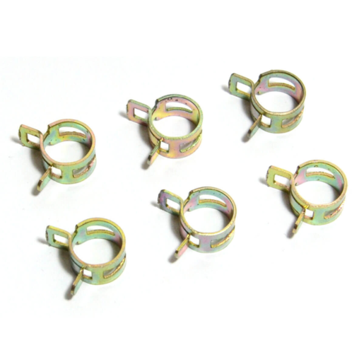 SAAS Hose Clamps Spring Size 6 these To Suit 6mm (1/4inch) hose 6pk - SHC6