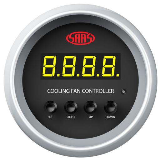 SAAS Digital Cooling Fan Controller 0-100 52mm Black Muscle - SGCFC52BS2