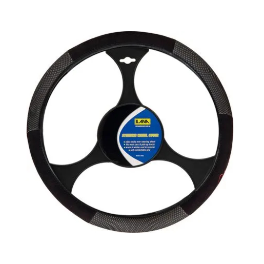 Ilana Steering Wheel Cover Nova Black - NOVSWCBLK