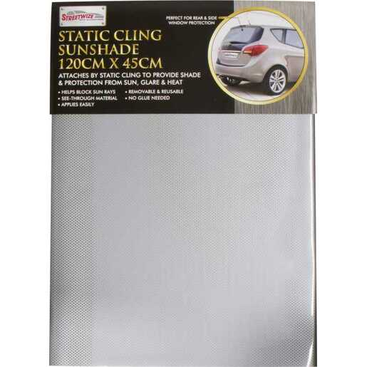 Streetwize Static Cling Sunshade Silver 1200mm x 450mm - SW45S