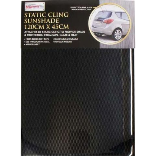 Streetwize Static Cling Sunshade Black 1200mm X 450mm - SW45B