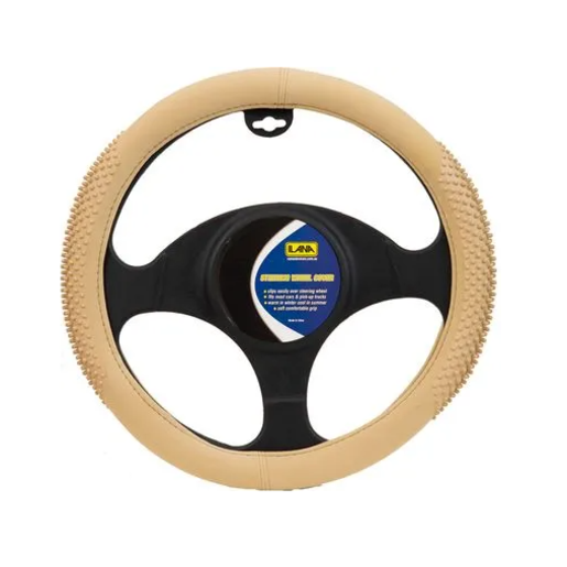 Ilana Steering Wheel Cover Soft-Drop Grip Mocha - 22/SOFSWCMOC