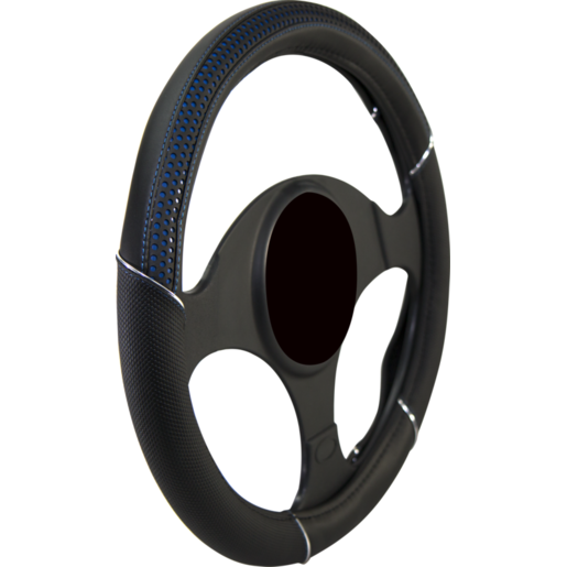 Streetwize Dynamic Steering Wheel Cover Black/Blue - SWCDYNBLU
