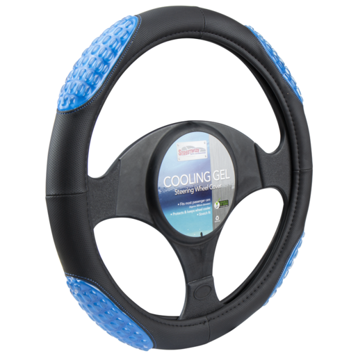 Streetwize Steering Wheel Cover Cooling Gel Black - SWCCOOLBLK