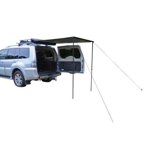Rough Country Roof Rack Rear Awning 1.4m X 2m Black - RCAW14B, RoughCountry, Brands, Autopro Category