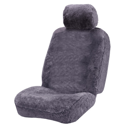 Nature's Fleece Sheepskin Seat Cover Charcoal - NF2CH3050