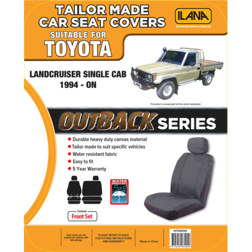 Ilana Outback Canvas To Suit Toyota Landcruiser - OUT6492CHA