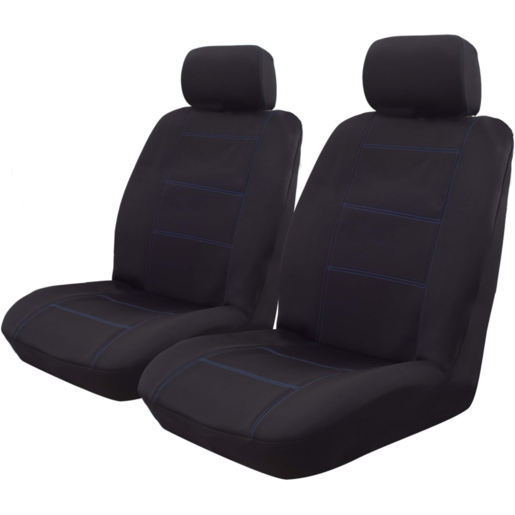 Ilana Wet N Wild Neoprene Front Seat Cover Black - WET30DSBLKBLU