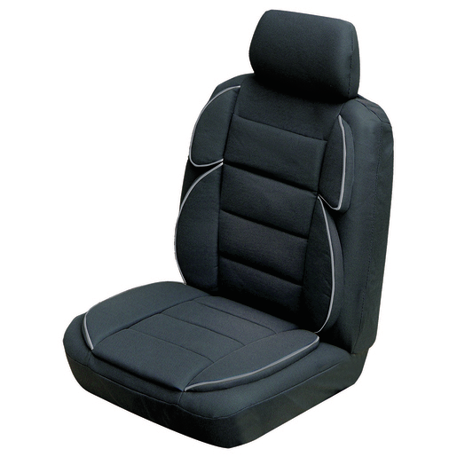 Ilana Sports Rider Extra Support Seat Cover Black - SPO30DSBLK