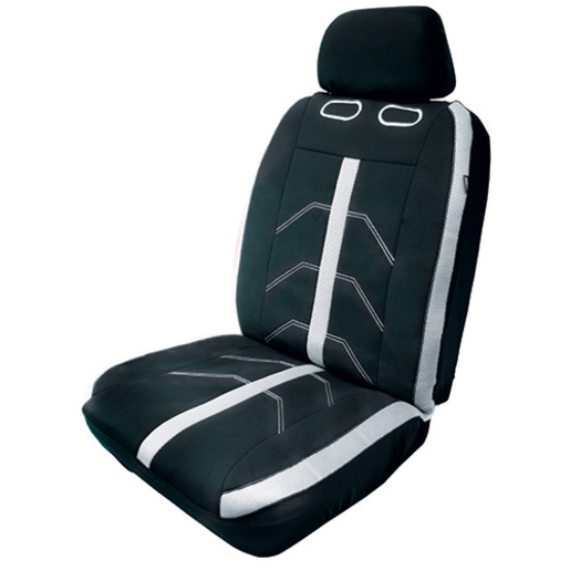 Streetwize Easyfit Speedway Seat Covers White - SWSPW3050WHI