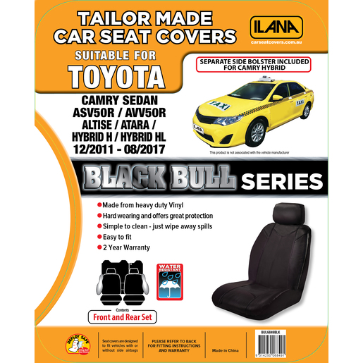 Ilana Seat Cover - Pack - BUL6849BLK