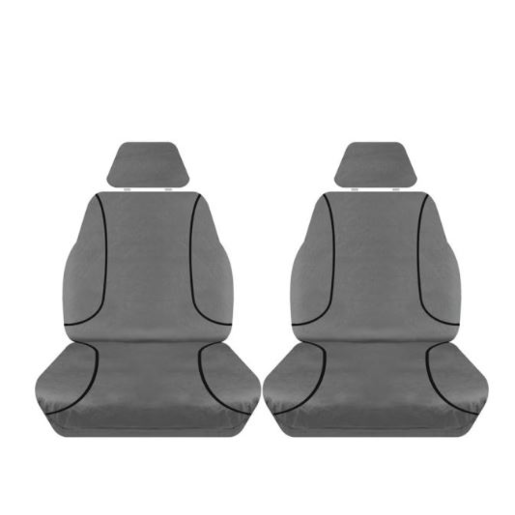 Tradies Car Seat Covers Charcoal 2 Row To Suit Ford Ranger - PCF453CVCHA