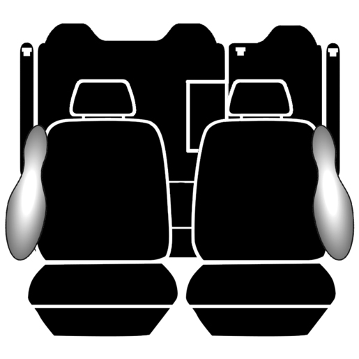 Ilana Esteem Tailor Made 2 Row Seat Cover To Suit Toyota Camry - EST7104BLK