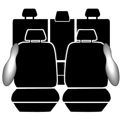 Ilana Esteem Tailor Made 2 Row Seat Cover To Suit Nissan Pathfinder - EST7117BLK