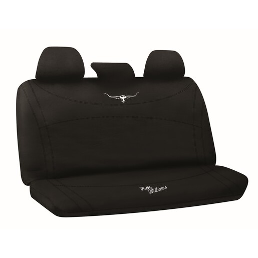R.M.Williams Rear Size 06 Black/Black Neoprene Car Seat Covers - NPRMWBBL06