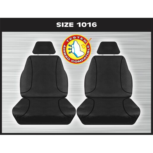 Tradies 1 Row Front Black Seat Cover Triton 05/2015 to Current - RPG1016TRB