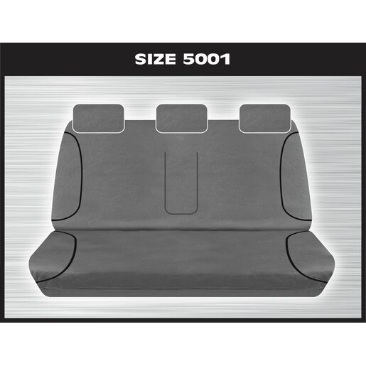 Tradies 1 Row Rear Grey Seat Cover Suits for Ranger BT50 - RPG5001TRG