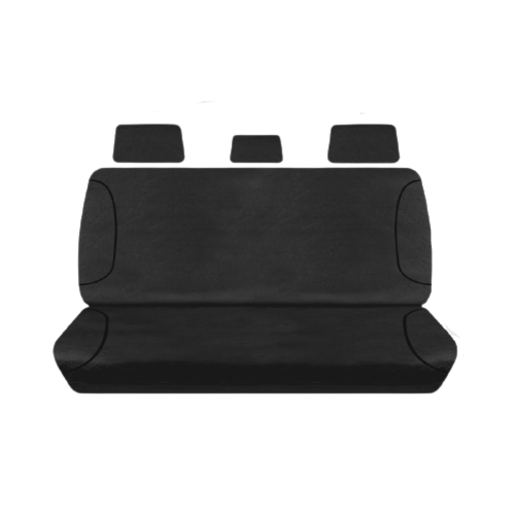 Tradies 1 Row Rear Seat Cover Black To Suit Toyota Hilux - RPG5023TRB