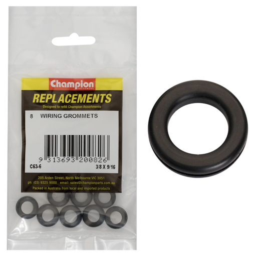 Champion 3/8 x 9/16 Wiring Grommets - C63-6