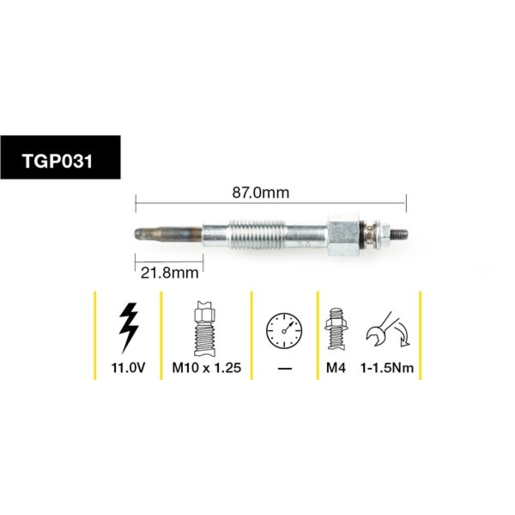 Tridon Diesel Glow Plug - TGP031