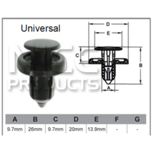 Nice Fastener Universal AF04310 - AF043-10