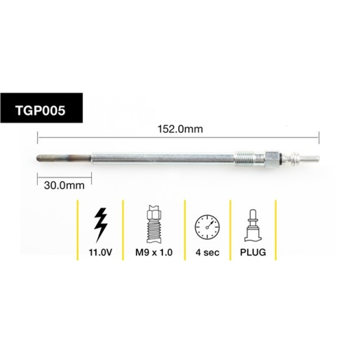 Tridon Diesel Glow Plug - TGP005