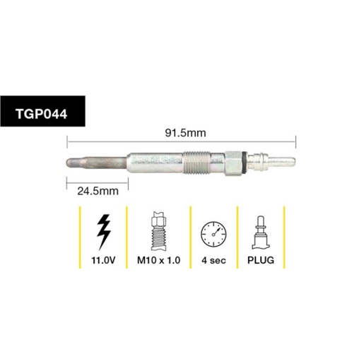 Tridon Diesel Glow Plug - TGP044