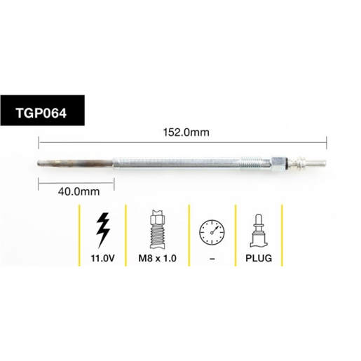 Tridon Diesel Glow Plug - TGP064