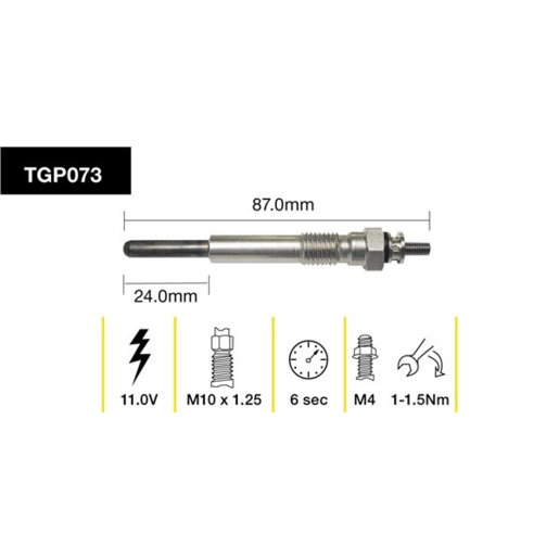 Tridon Diesel Glow Plug - TGP073