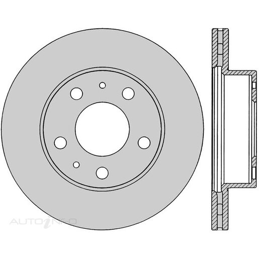 Protex Front Ultra 4WD Disc Rotor - DR12315