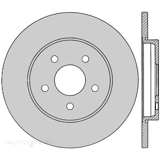 Protex Rear Ultra 4WD Disc Rotor - DR12579