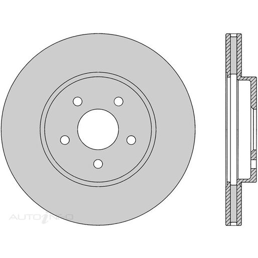 Protex Front Ultra 4WD Disc Rotor - DR12323