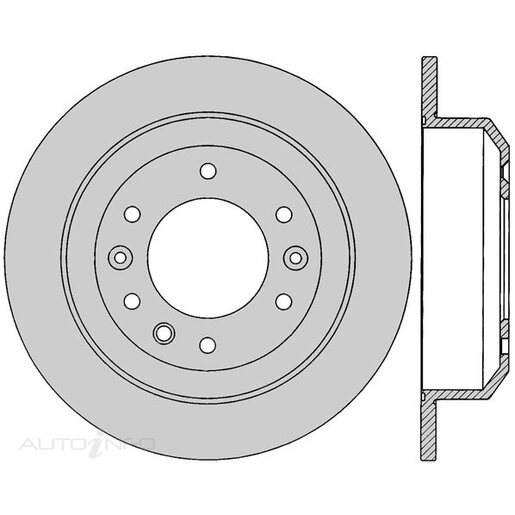 Protex Rear Ultra 4WD Disc Rotor - DR12668