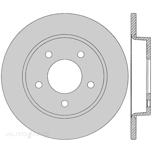 Protex Rear Ultra 4WD Disc Rotor - DR12333