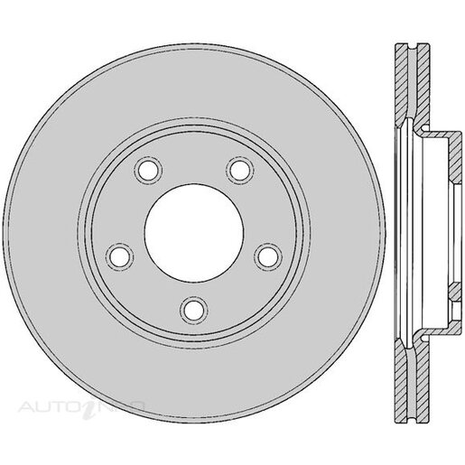 Protex Front Ultra 4WD Disc Rotor - DR12346