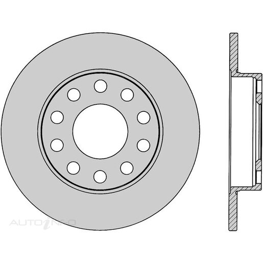 Protex Ultra Select Disc Rotor - Rear - SDR12366