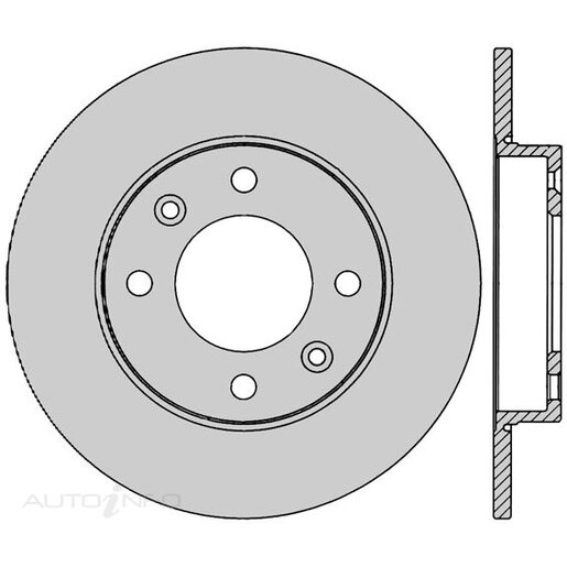 Protex Rear Ultra 4WD Disc Rotor - DR12387