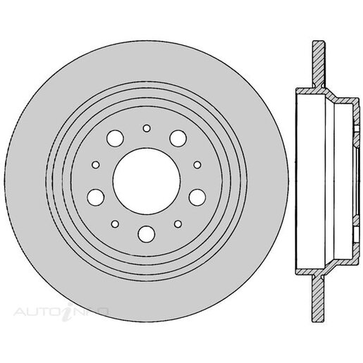 Protex Rear Ultra 4WD Disc Rotor - DR12115