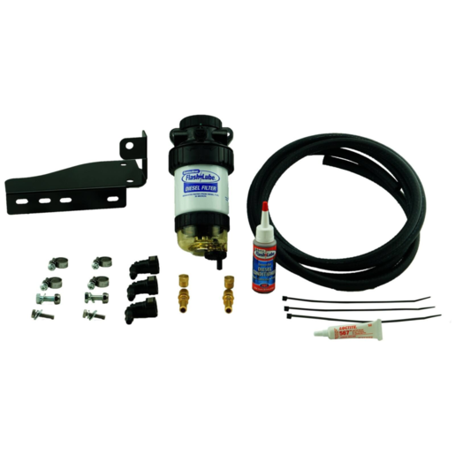 Flashlube Bracket Kit and Diesel Filter To Suit Nissan Navara D40 - FLFKT04