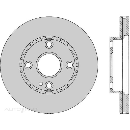 Protex Front Ultra 4WD Disc Rotor - DR12139