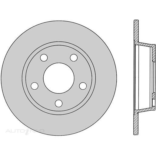 Protex Ultra Select Disc Rotor - Rear - SDR12335