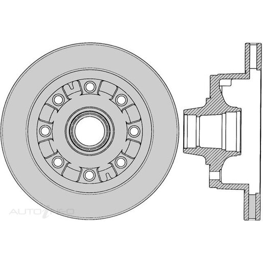 Protex Ultra Select Disc Rotor - Front - SDR12142