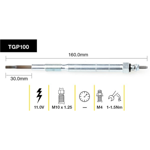 Tridon Diesel Glow Plug - TGP100