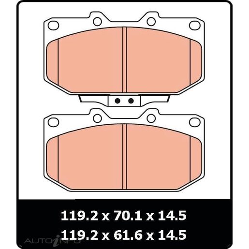 TRW Brake Pad Set SP18851